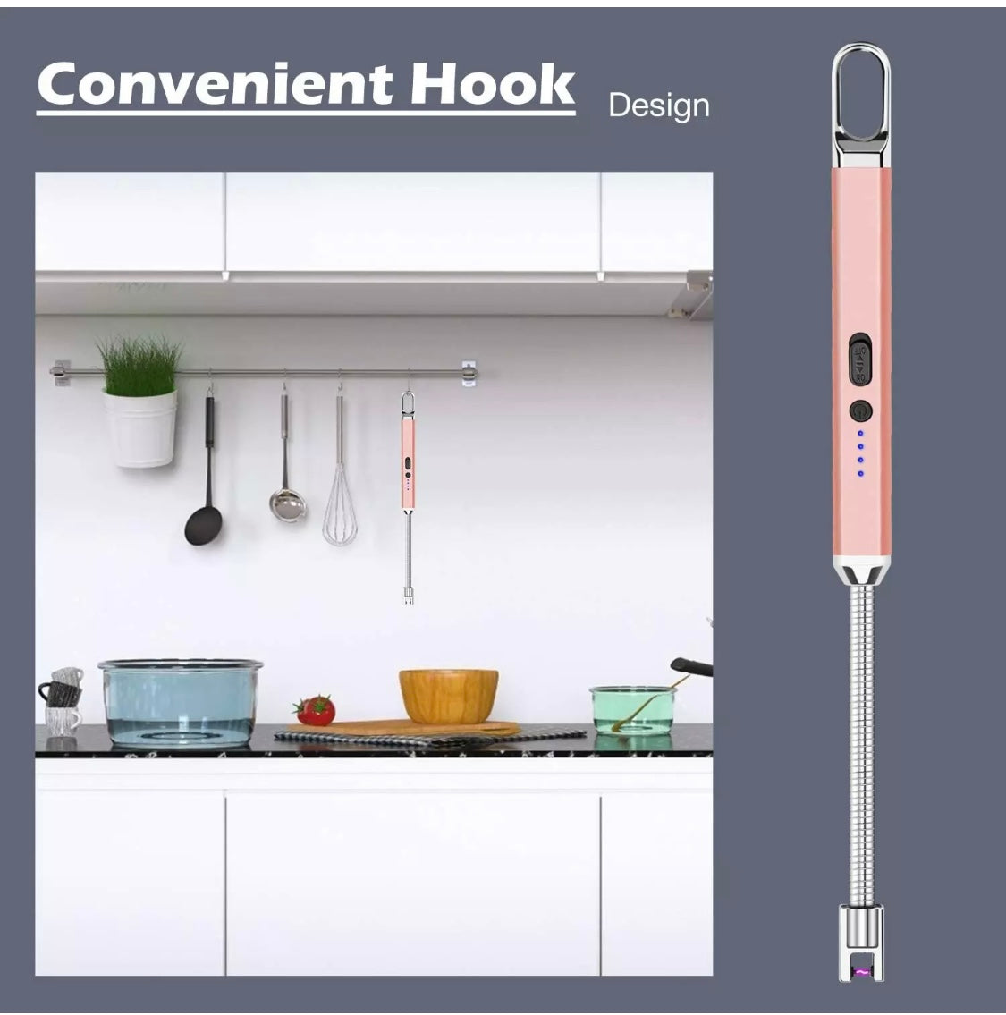 Candle Lighter | BBQ Lighter | USB Rechargeable | Electric Arc Flameless Plasma Lighter