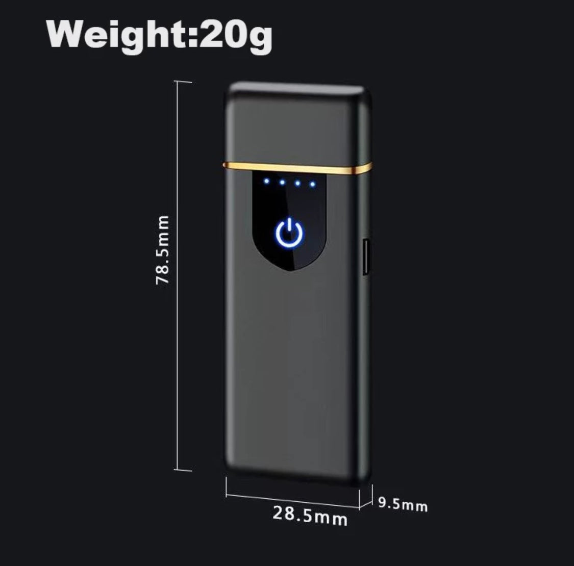 Flameless Cigarette Lighter | USB Rechargeable | Gasless No Butane Plasma Arc